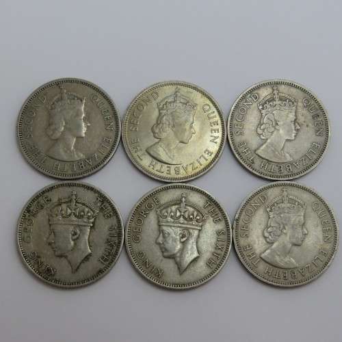Malaya and British Borneo 20 cents - 1948, 1950, 1954, 1956, 1957, 1961