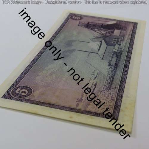 Rissik 2nd Issue R5 banknote Crisp uncirculated with some dark marks