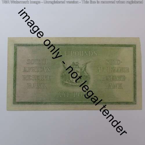 Postmus only issue 21 April 1938 Five pound banknote - Almost uncirculated