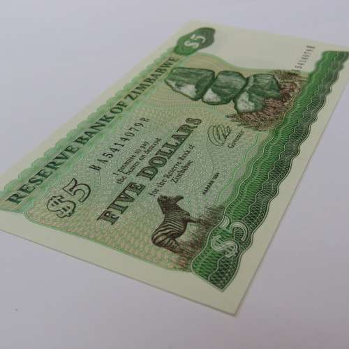 Zimbabwe 4th issue Five Dollars Harare 1994 uncirculated - ZW15