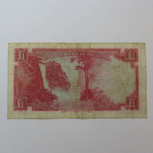 Reserve Bank of Rhodesia One Pound G7 Salisbury 5 October 1964 - Fine
