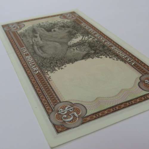 Reserve Bank of Rhodesia Five Dollars 2 October 1978 Crisp uncirculated