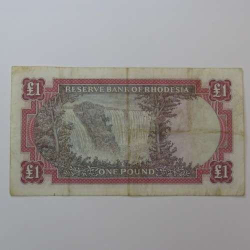 Reserve Bank of Rhodesia One Pound 1 September 1967 VF