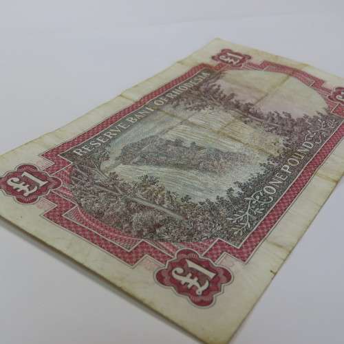 Reserve Bank of Rhodesia One Pound 1 September 1967 VF