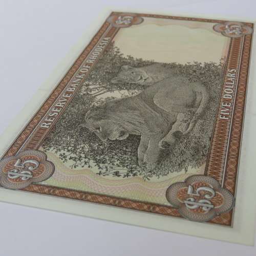 Reserve Bank of Rhodesia Five Dollars 20 October 1978 - Crisp Uncirculated