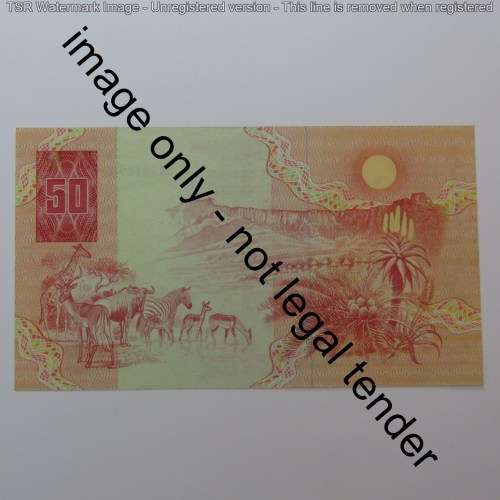 GPC de Kock 3rd issue R50 banknote - Uncirculated with centre crease