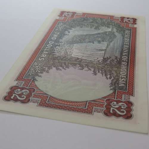 Reserve Bank of Rhodesia Two Dollars 24 May 1979 - Uncirculated - Very light crease