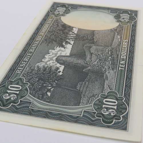 Reserve Bank of Rhodesia Ten Dollars 15 September 1975 Crisp uncirculated