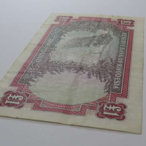 Reserve Bank of Rhodesia One Pound Salisbury 18 August 1967 VF+