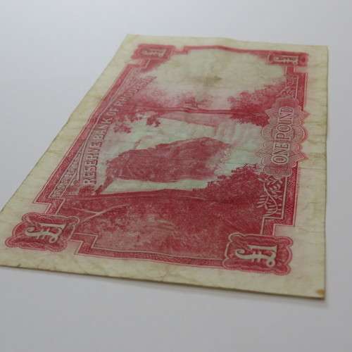Reserve Bank of Rhodesia One Pound G12 Salisbury 9 November 1964 - VF