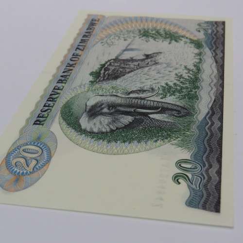 Zimbabwe 4th issue 20 Dollars Harare 1994 uncirculated