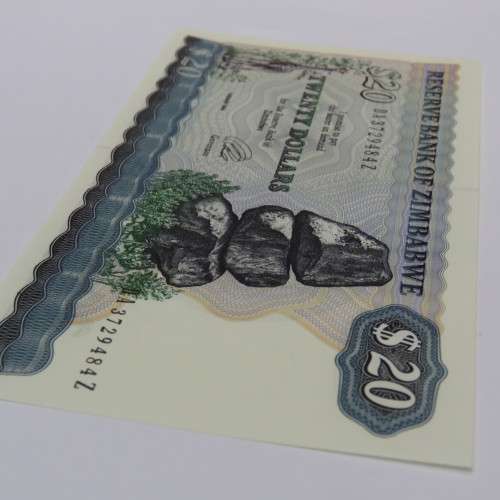 Zimbabwe 4th issue 20 Dollars Harare 1994 uncirculated