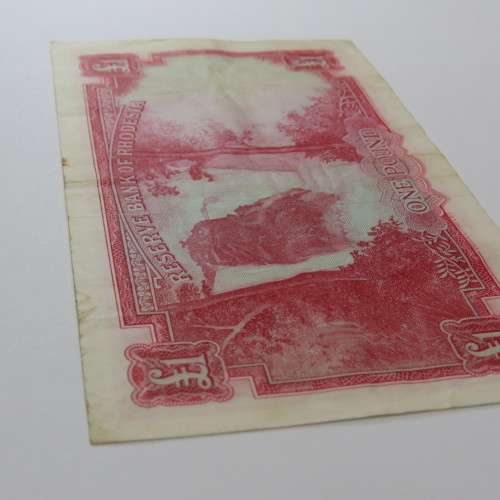 Reserve Bank of Rhodesia One Pound G11 Salisbury 2 November 1964 aEF