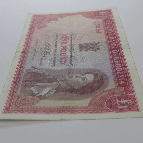 Reserve Bank of Rhodesia One Pound K25 1 sept 1967 - a EF