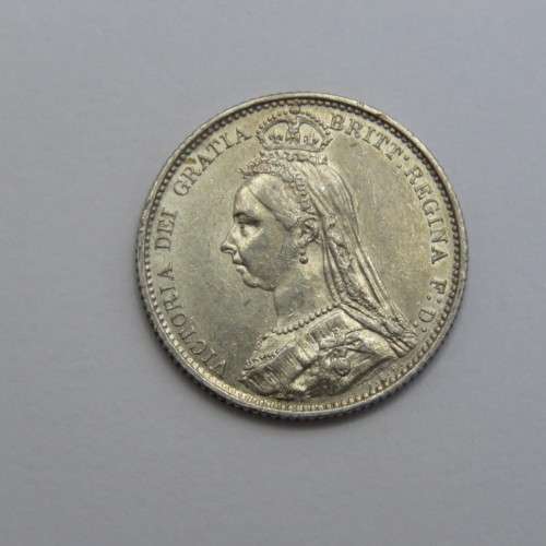 1887 Great Britain six pence - Uncirculated