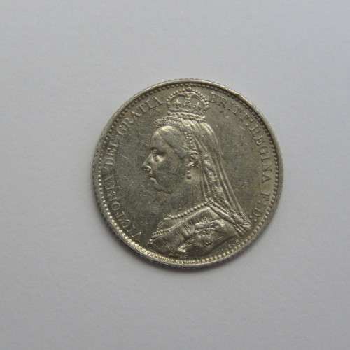 1887 Great Britain six pence - Uncirculated