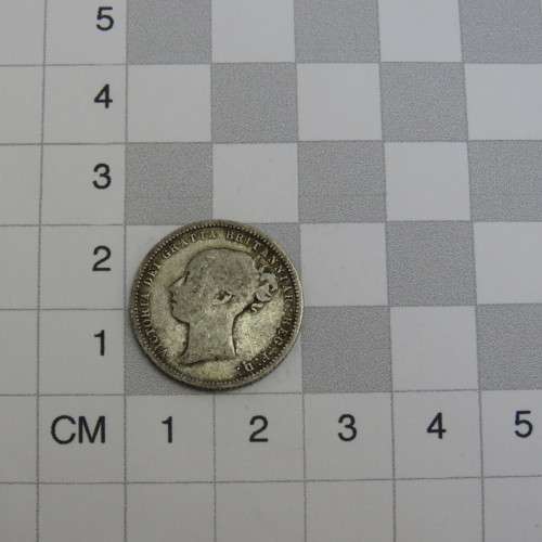 1872 Great Britain sixpence - Fine