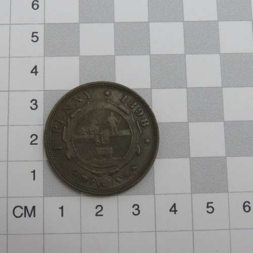 1898 ZAR Paul Kruger penny - a AU