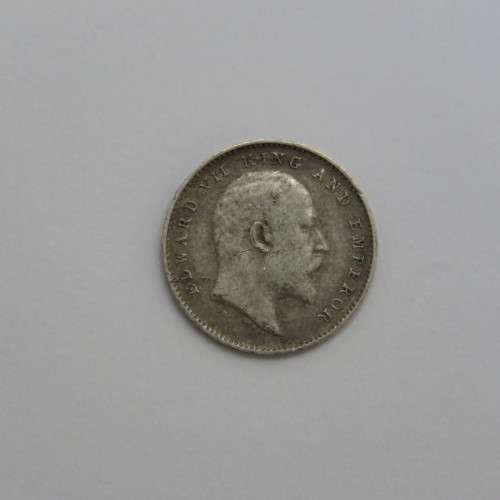 1904 British India 2 annas XF