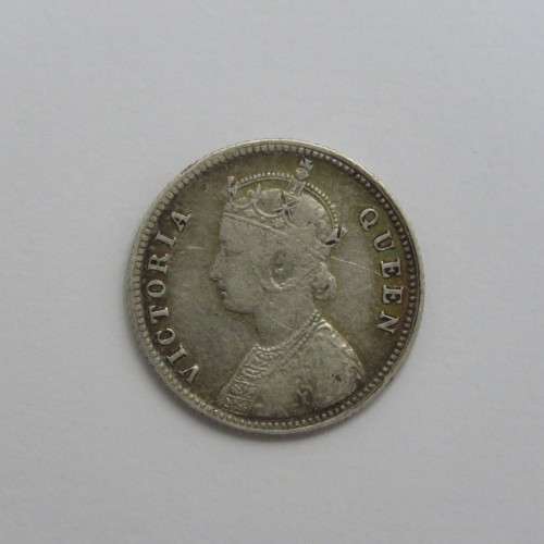 1862 British India Quarter Rupee