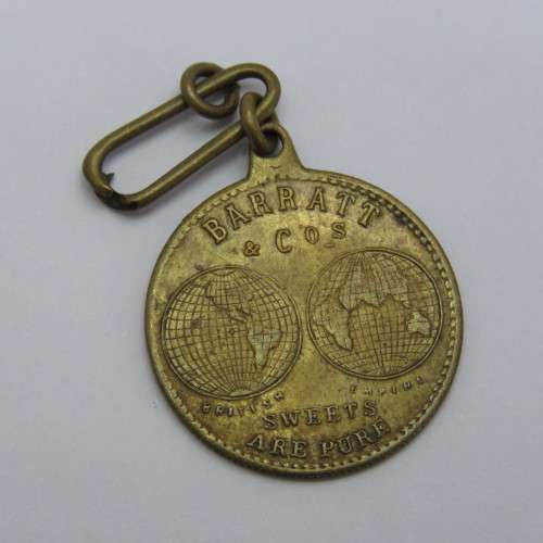 1911 Coronation of George 5 medallion - Barratt and Co Sweets are pure