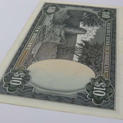 Reserve Bank of Rhodesia Ten Dollars 15 December 1973 uncirculated