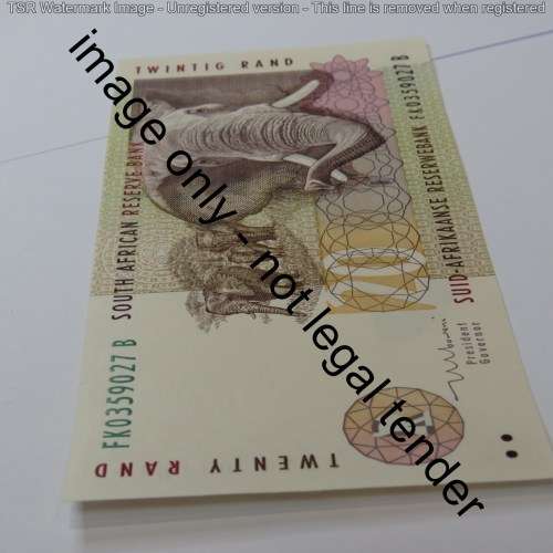 Mboweni First Issue R20 banknote - Uncirculated