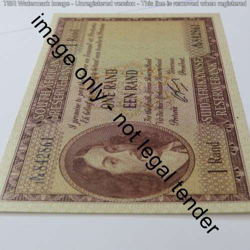 Rissik R1 banknote First Issue - Uncirculated with minor paperclip dent