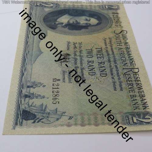 MH de Kock 4th Issue R2 banknote uncirculated with centre crease