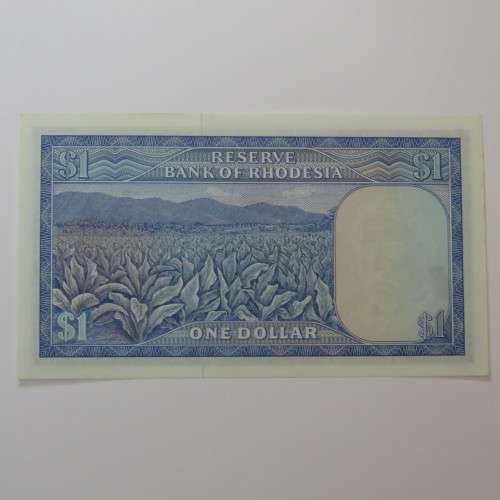 Reserve Bank of Rhodesia one dollar 15 October 1974 choice uncirculated