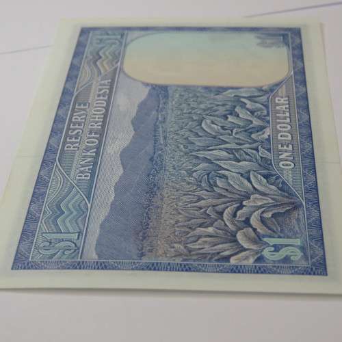 Reserve Bank of Rhodesia one dollar 15 October 1974 choice uncirculated