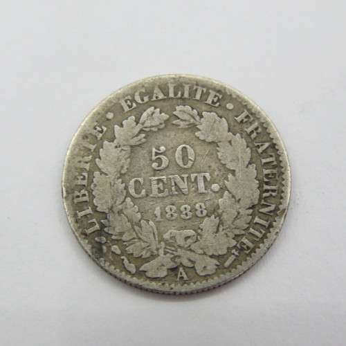 France 1888 Silver 50 cent