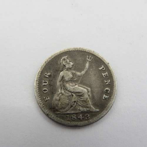 Great Britain 1843 Groat 4 pence