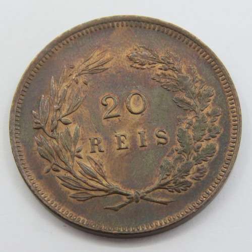 Portugal 1891 20 Reis - AU+