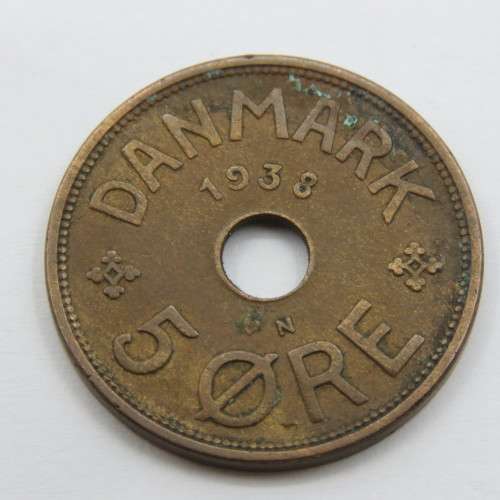 Denmark 5 ORE 1938