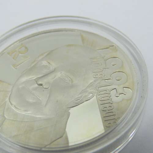 South Africa 2007 De Klerk and Mandela R1 silver coins in original capsules untouched