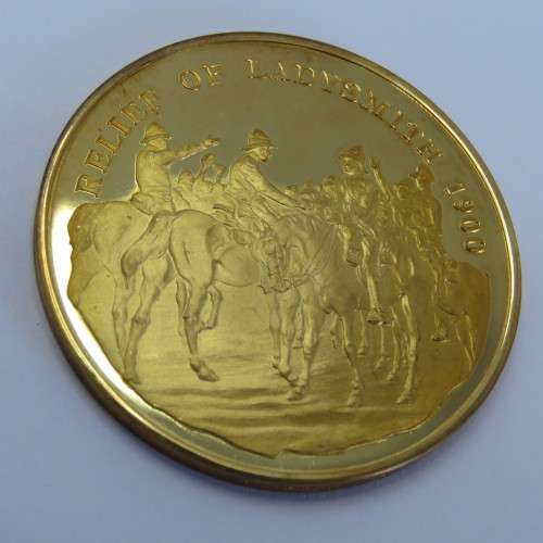 Sterling silver medallion Relief of Ladysmith 1900