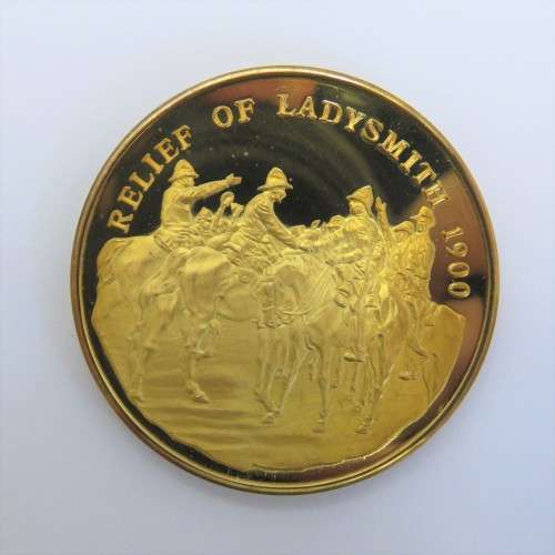 Sterling silver medallion Relief of Ladysmith 1900