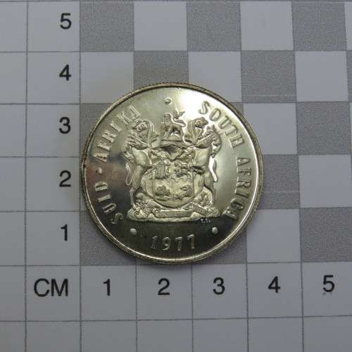 1977 South Africa proof silver R1 - Top Quality