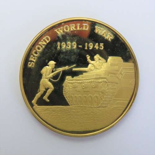 Sterling silver medallion Second World War - 1939-1945