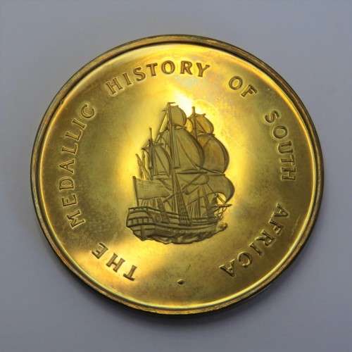 Sterling silver medallion First Railway South Africa 1859