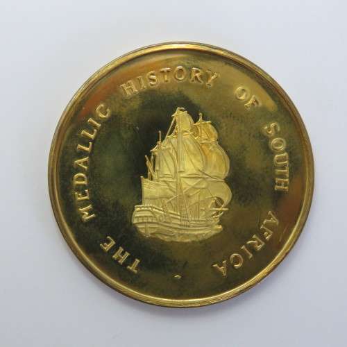 Sterling silver medallion First Railway South Africa 1859