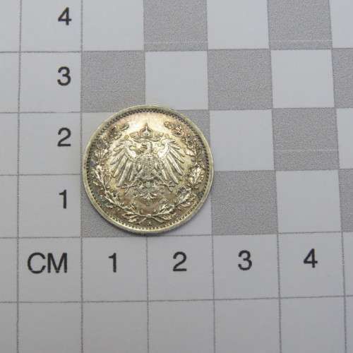 1906 Deutsches Reich - A mintmark half mark AU