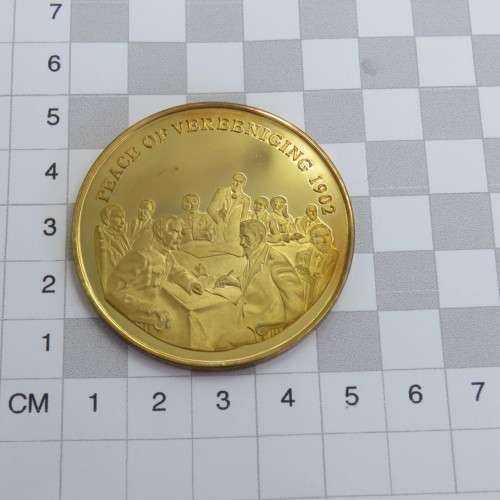 Sterling silver medallion - Peace of Vereeniging - Boer War 1902