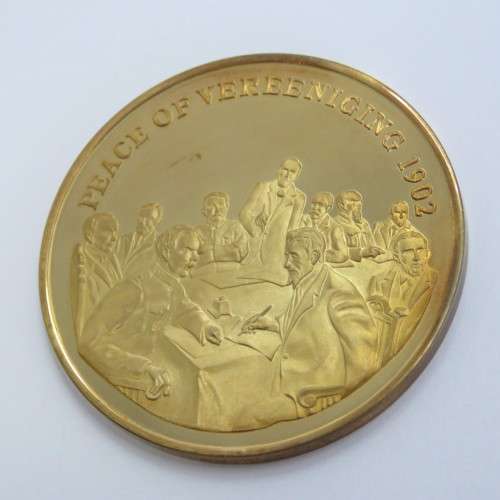 Sterling silver medallion - Peace of Vereeniging - Boer War 1902