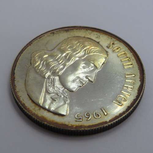 1965 South Africa English Silver proof R1