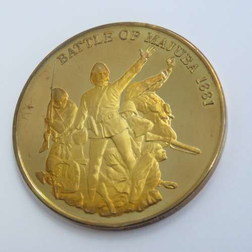 Sterling silver medallion - Battle of Majuba 1881