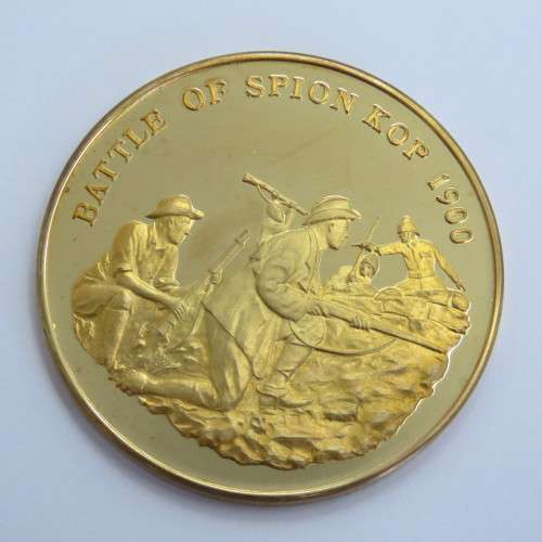 Sterling silver medallion - Battle of Spion Kop 1900