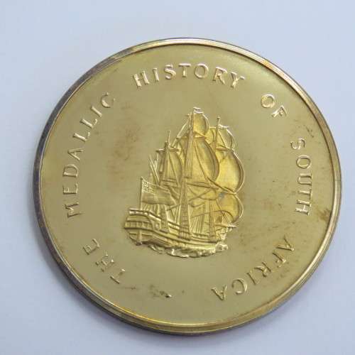 Sterling silver medallion President Paul Kruger 1884
