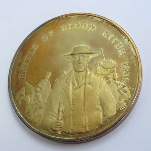 Sterling silver medallion - Battle of Blood River 1838
